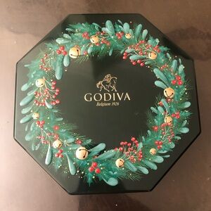 Godiva decorative tin